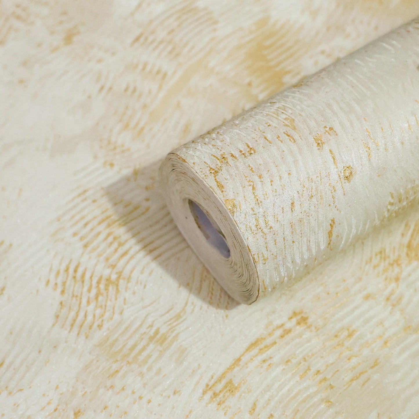 Soft Pearl Gold Glow Abstract Wallpaper