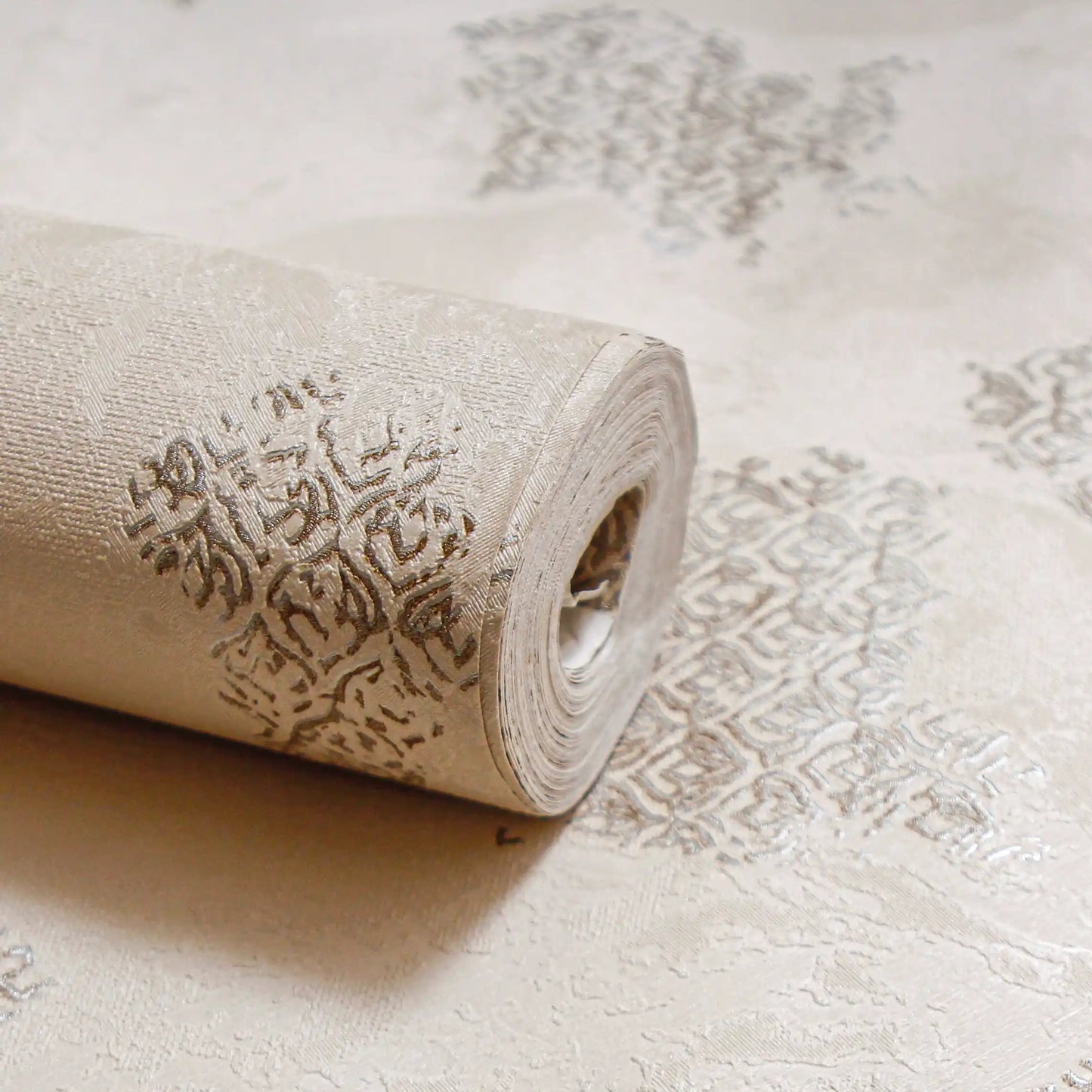 Romantic Rose Gold Distressed Wallpaper