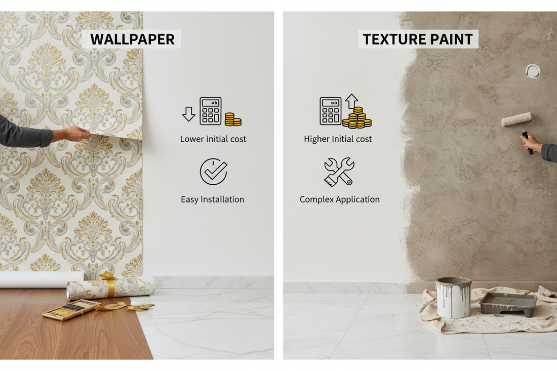 Wallpaper vs Texture Paint Comparison