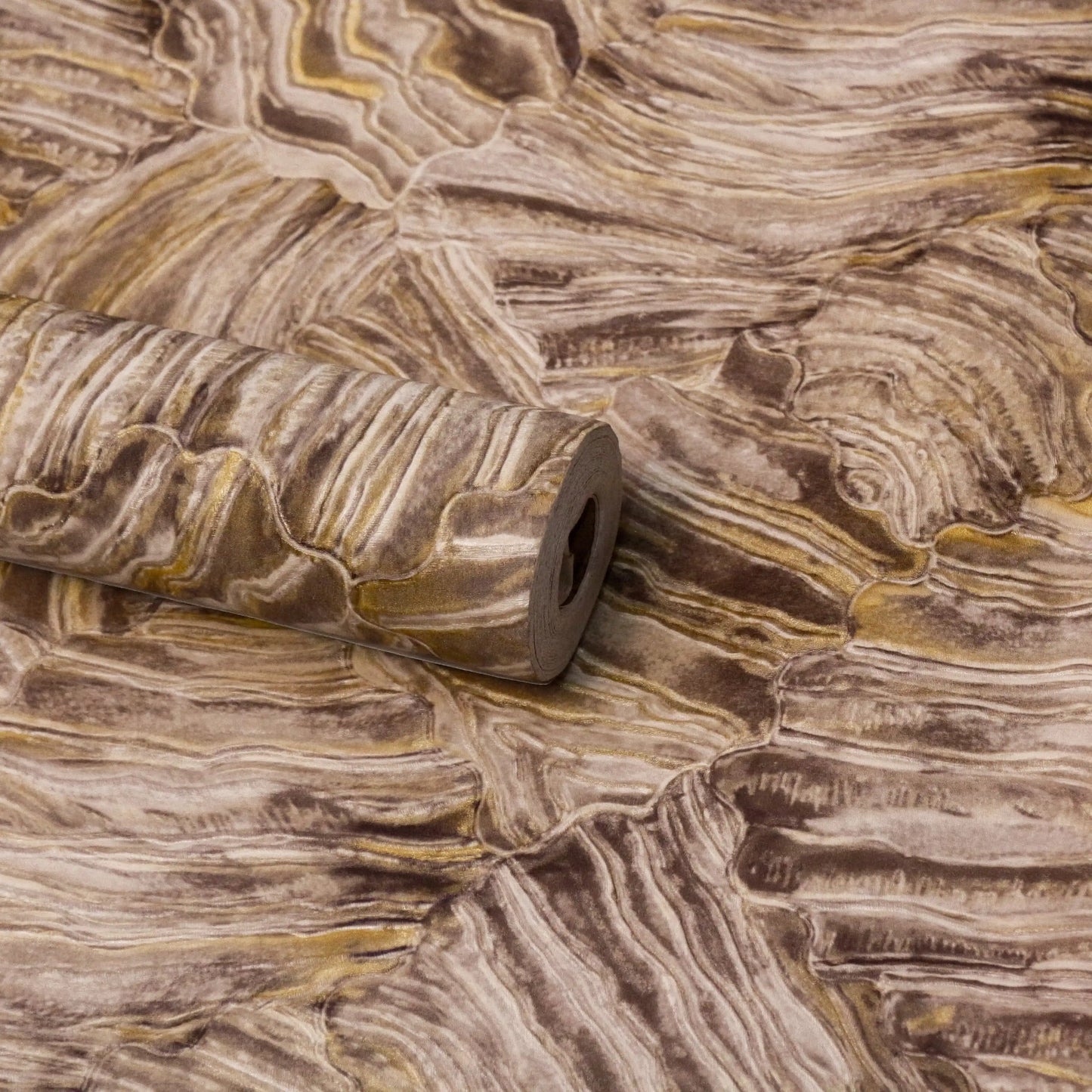 Cream Abstract Organic Flow Wallpaper