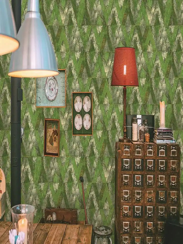 Sage Green Diamond Pattern