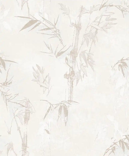 Bamboo leaf pattern on a light beige background