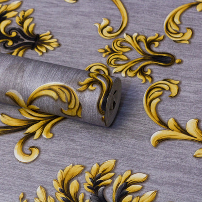 Luxury Gold Victorian Damask Pattern