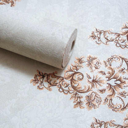 Opulent Terracotta Damask Wallpaper