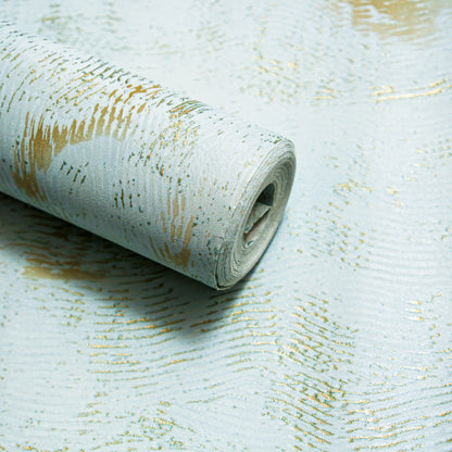 Modern Aqua & Light Blue Faux Finish Wallpaper