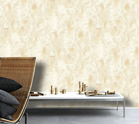 Soft Pearl Gold Glow Abstract Wallpaper