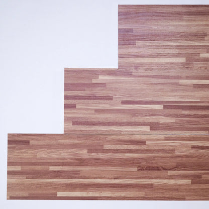 Wooden flooring with a striped pattern on a white background