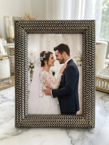 Metal Braided Designer Photo Frame