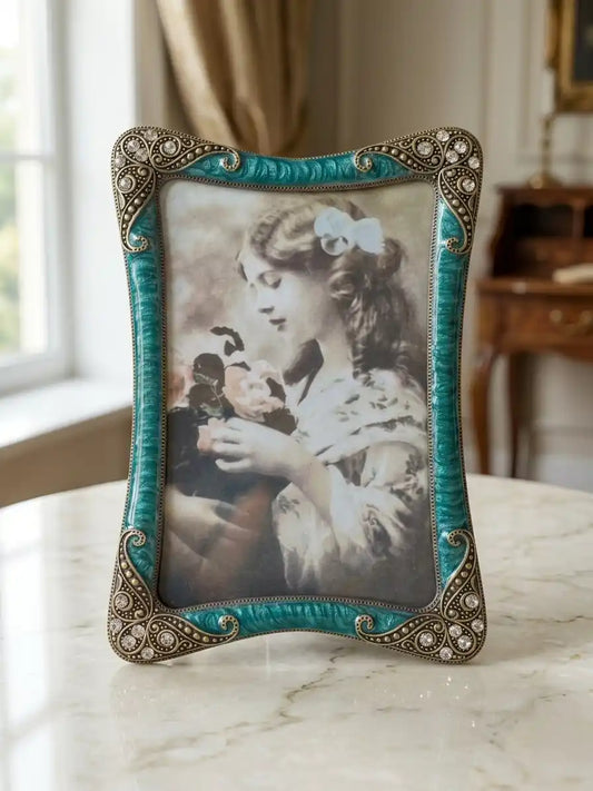 Turquoise Vintage Decorative Photo Frame
