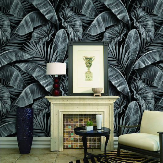 Metallic Brown Geometric Stone Wall