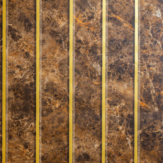 Deep Brown Rock Texture with Gold Accent Strips